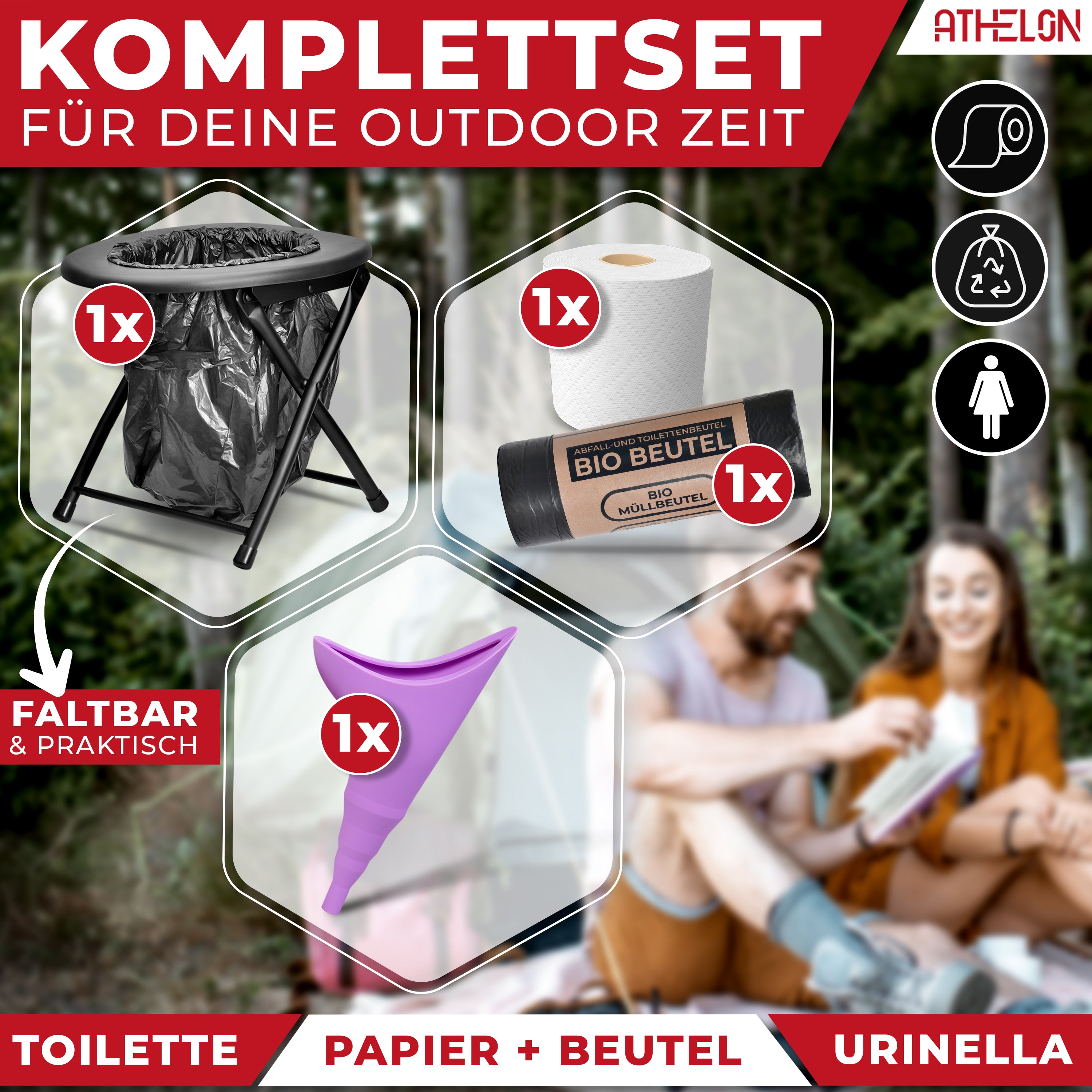 Campingtoilette faltbar
