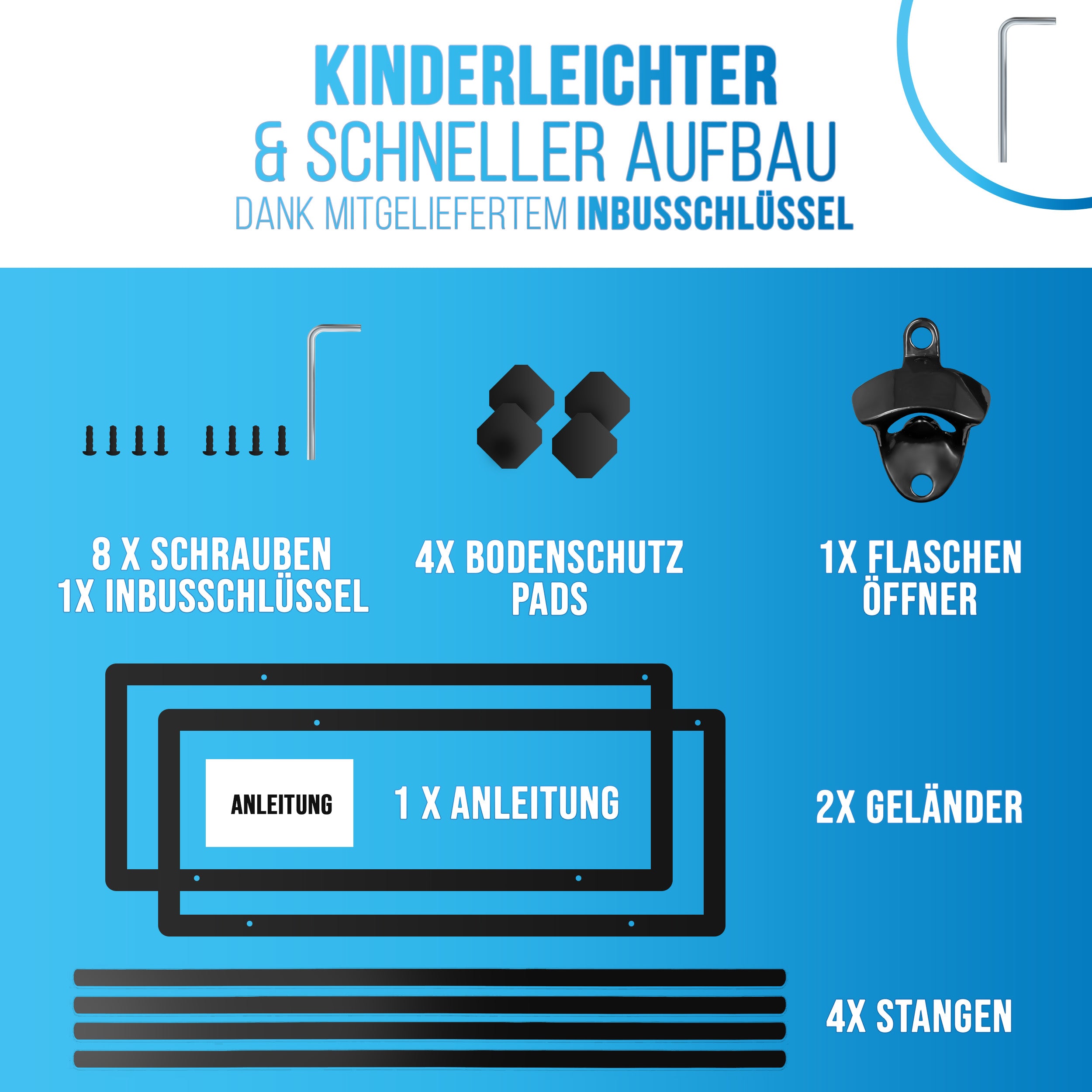 Getränkekistenregal für 6 Kisten