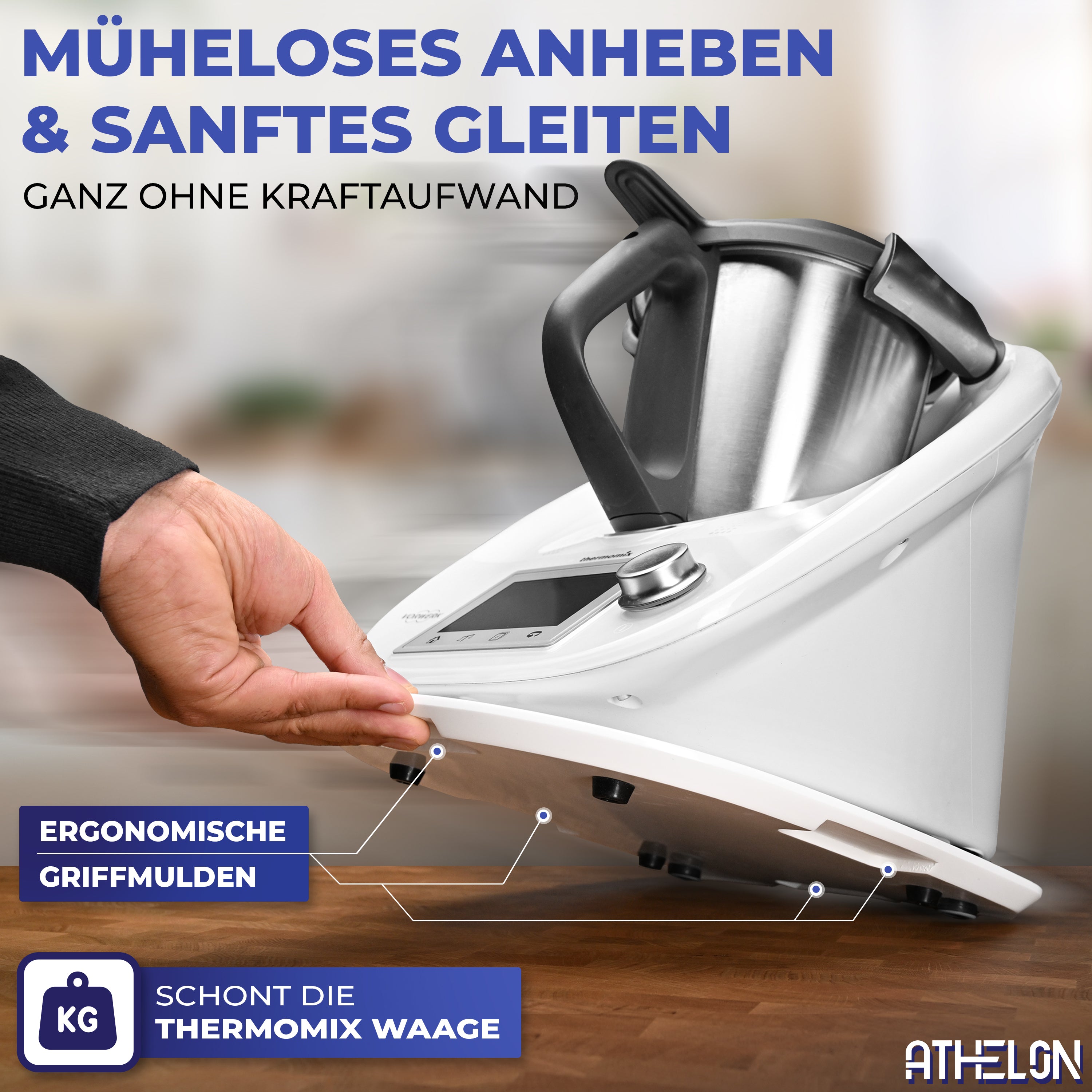 Gleitbrett (weiß) für Thermomix