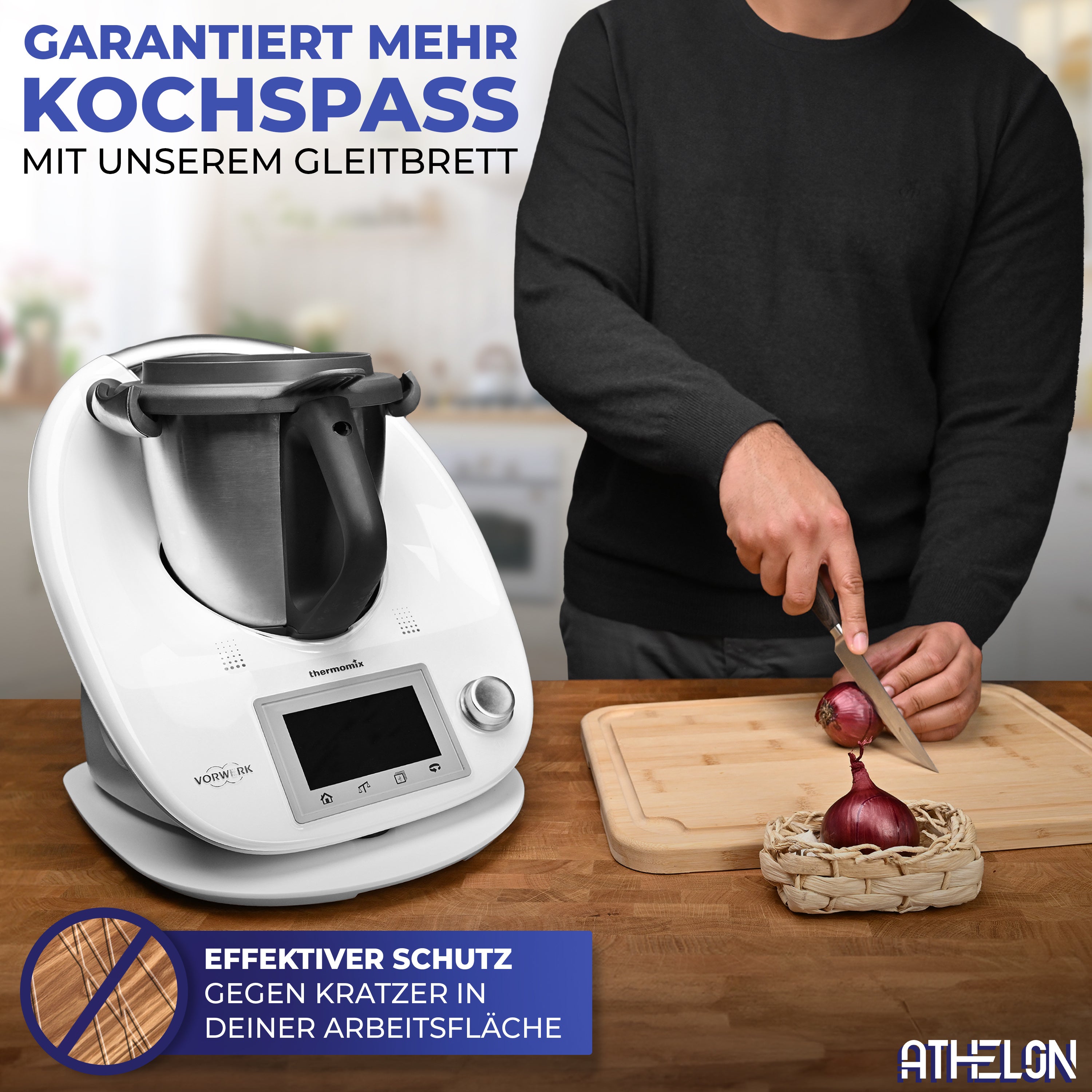 Gleitbrett (weiß) für Thermomix