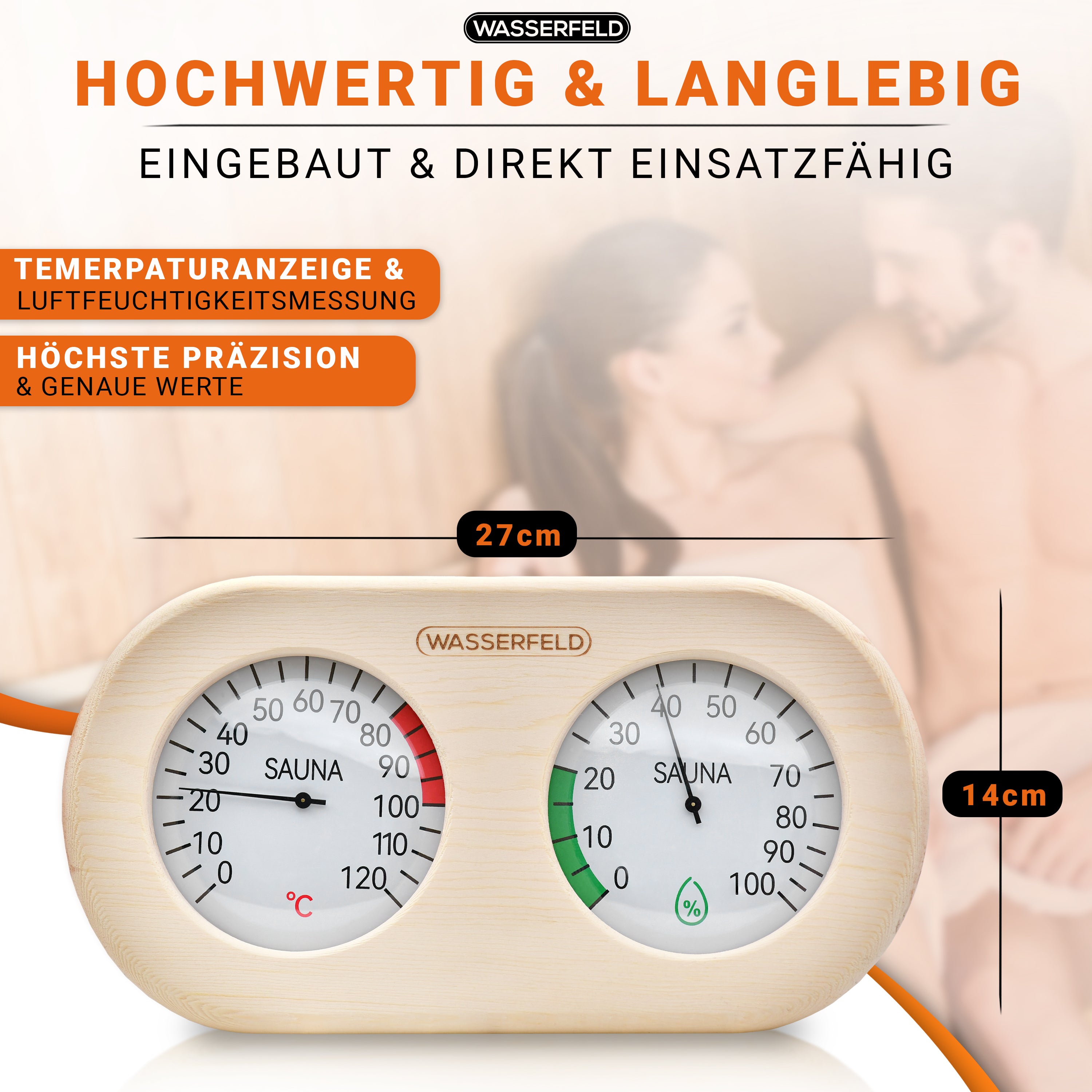 Sauna Thermometer Hygrometer