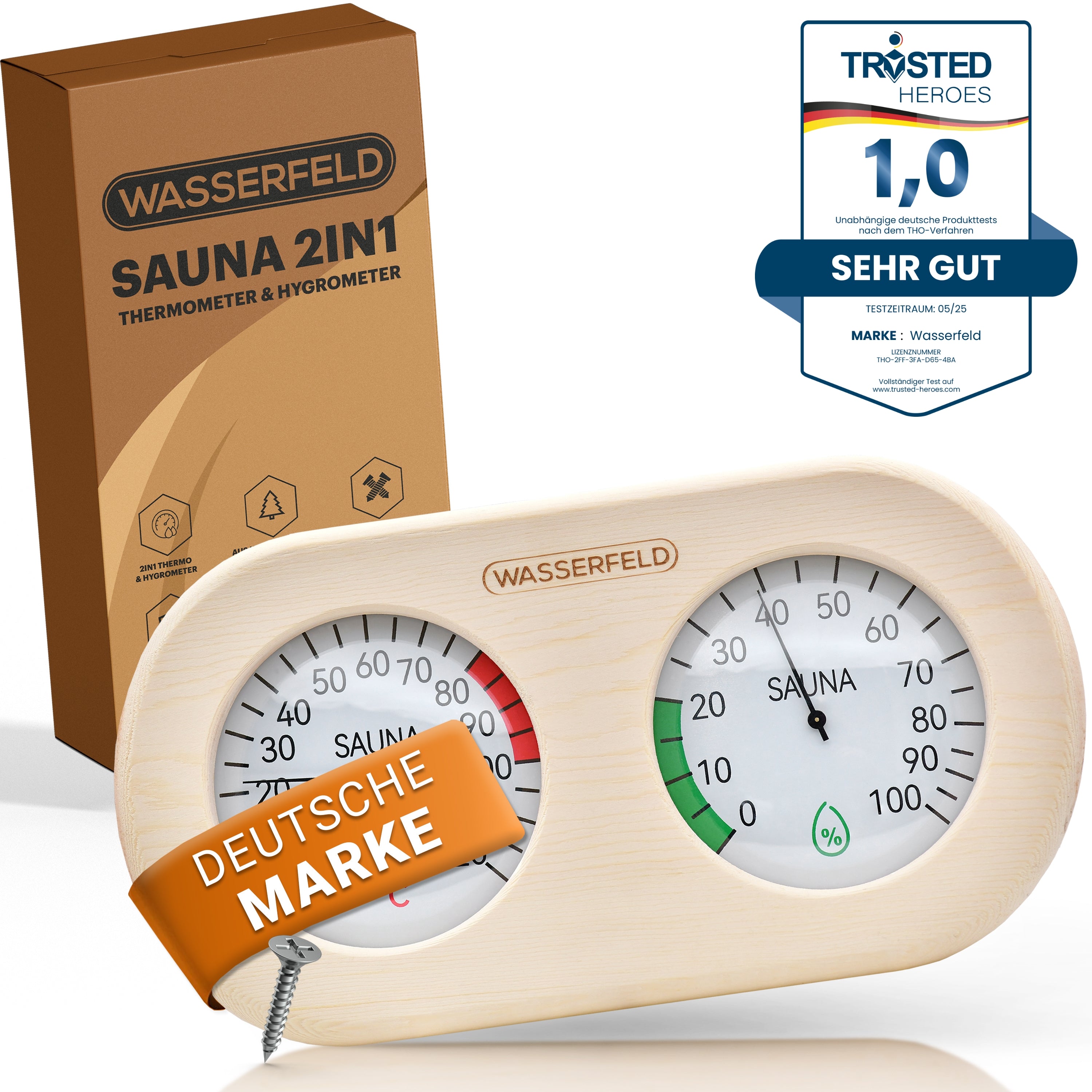 Sauna Thermometer Hygrometer