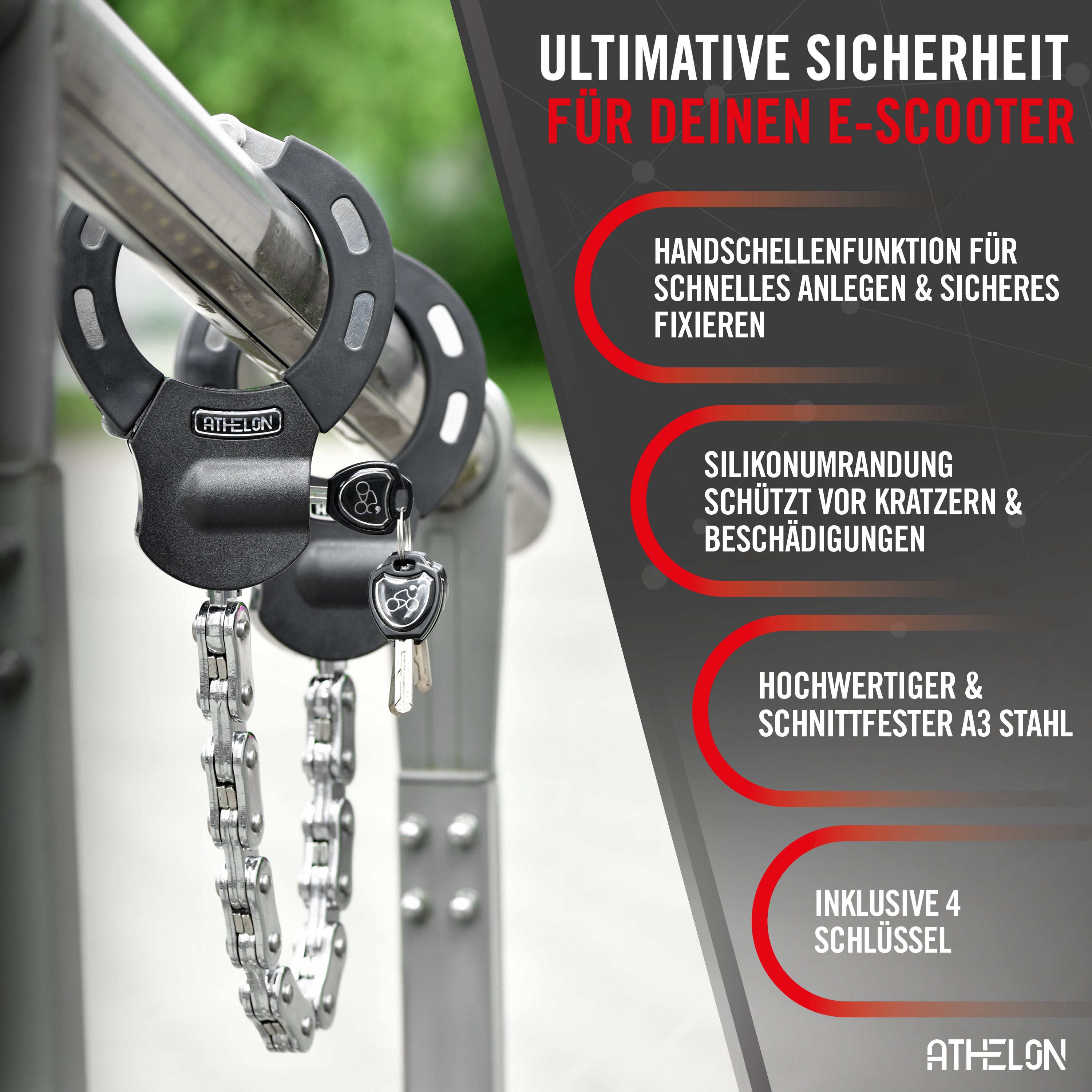 E Scooter Schloss [extra sicher]