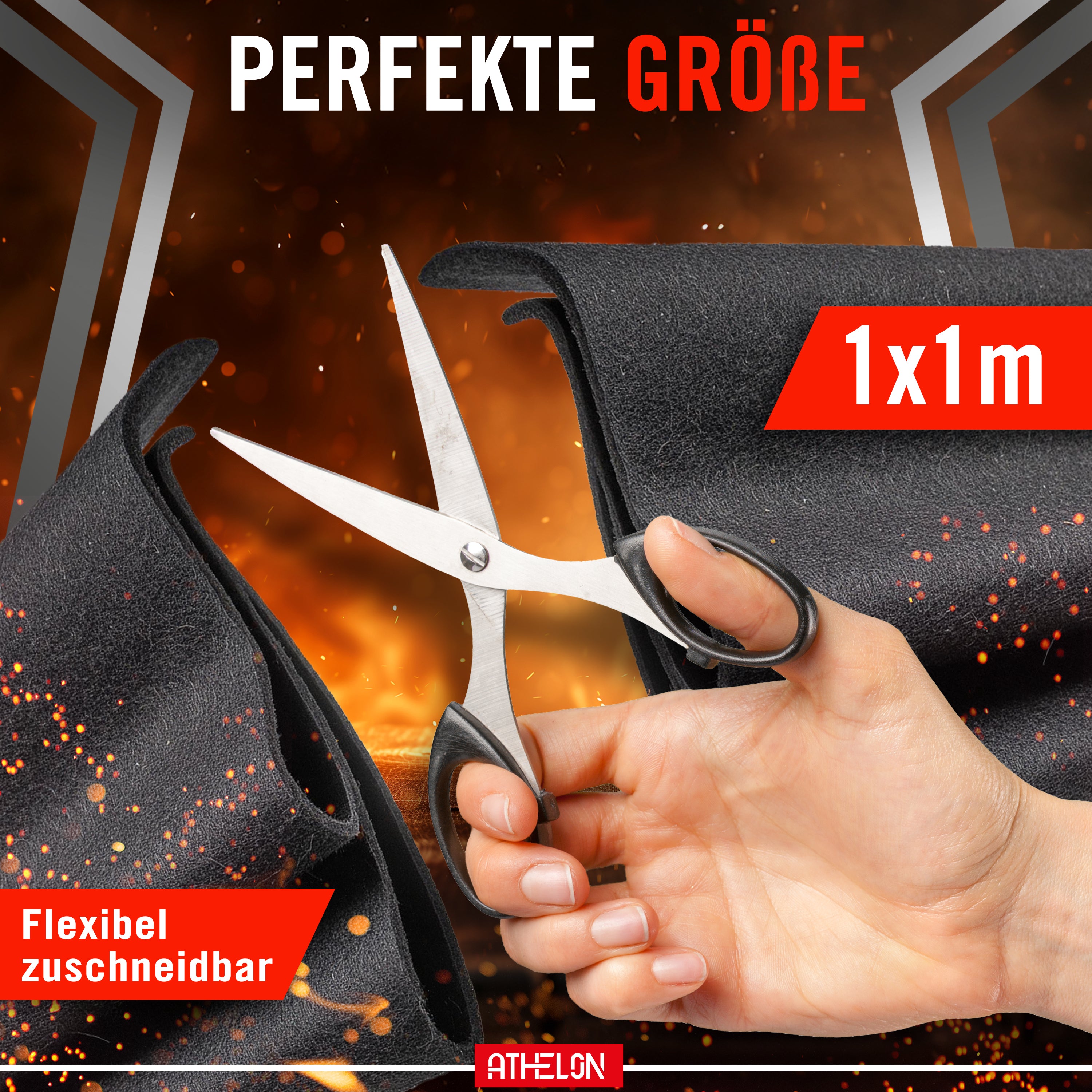 Feuerfeste Unterlage [1x1 m]