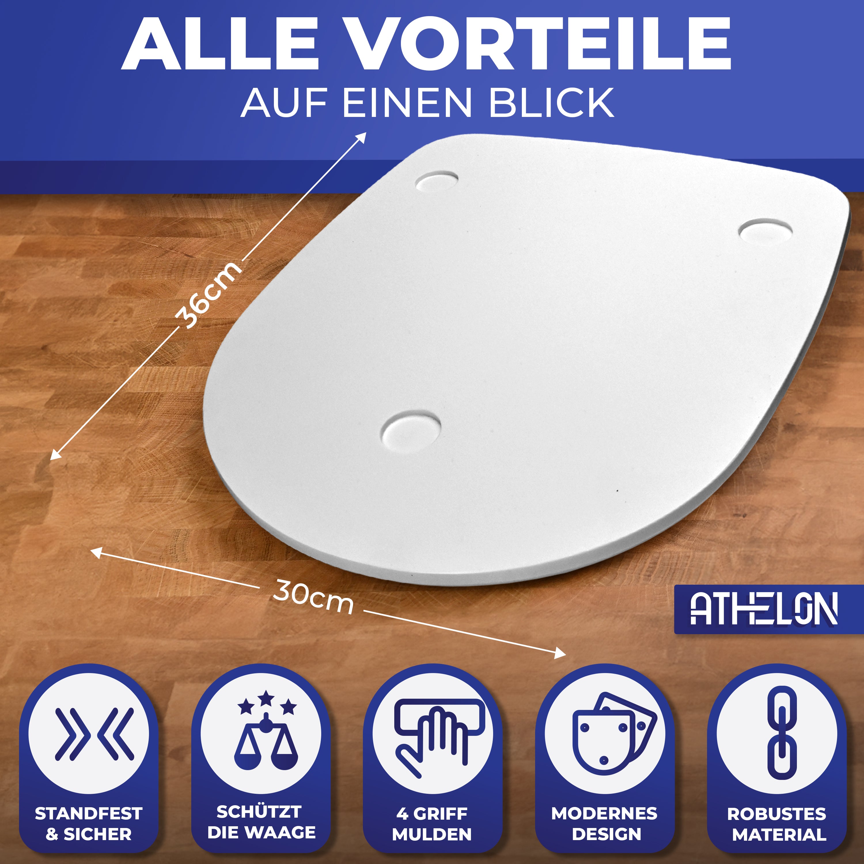 Gleitbrett (weiß) für Thermomix
