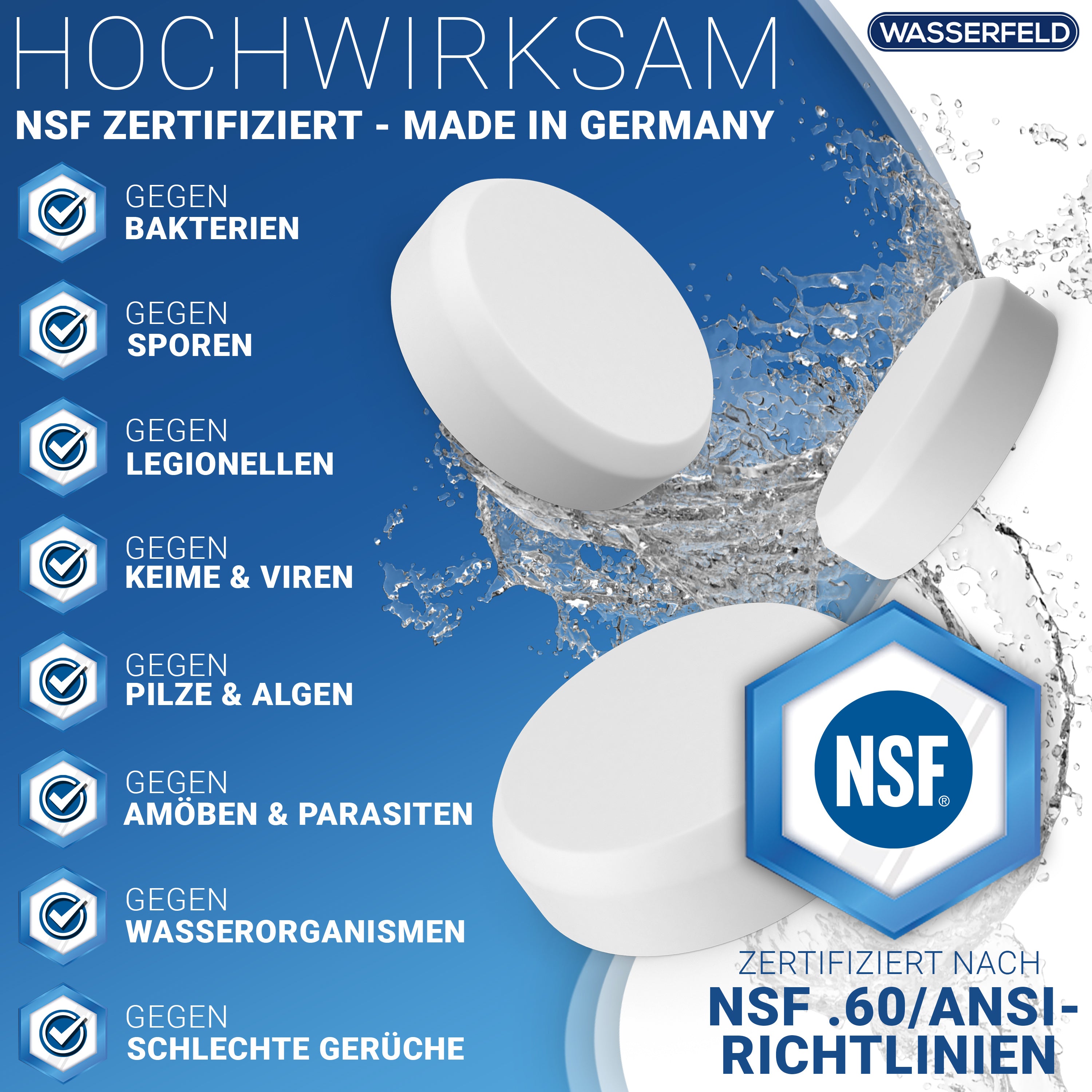 Wasserhygiene-Tabletten