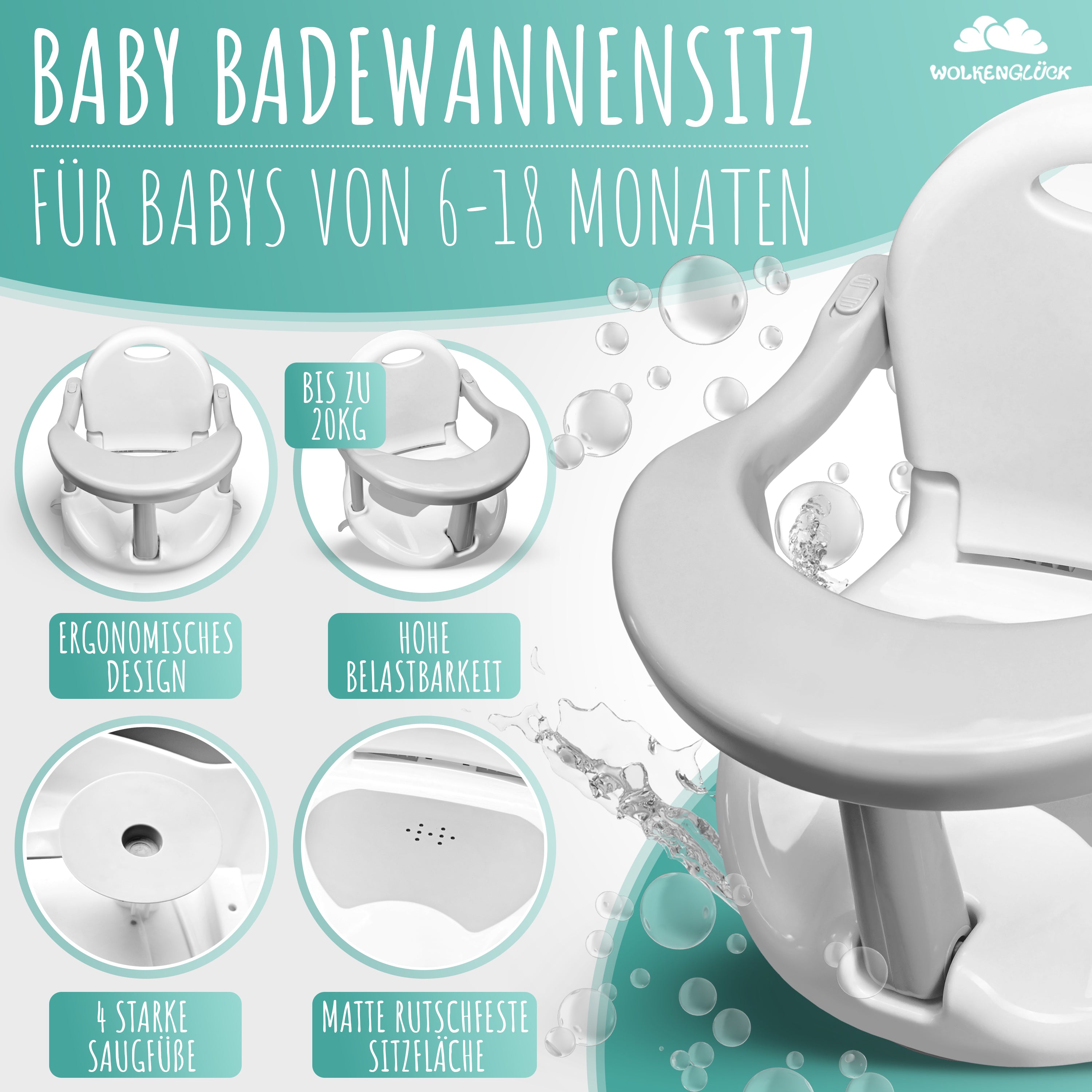 Badewannensitz Baby ab 6 Monate